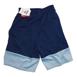 Reebok Boys athletic blue colorblock active breathable mesh shorts size L(10/12)